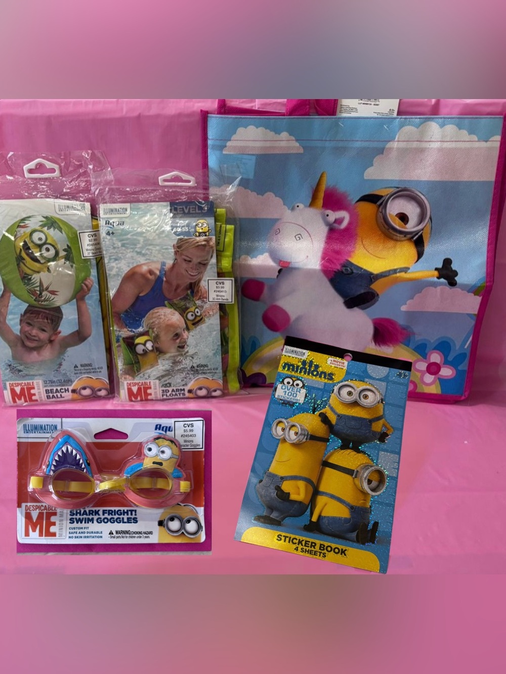 SALE! $10 Universal’s Minions Pool & Beach Swim Fun & Play Despicable Me Package